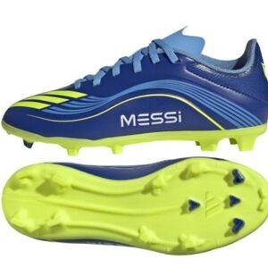 Adidas Kids SZ 6 Messi Soccer Cleats F50 MESSI LEAGUE FG JP7455 ROYBLU/SYELLOW